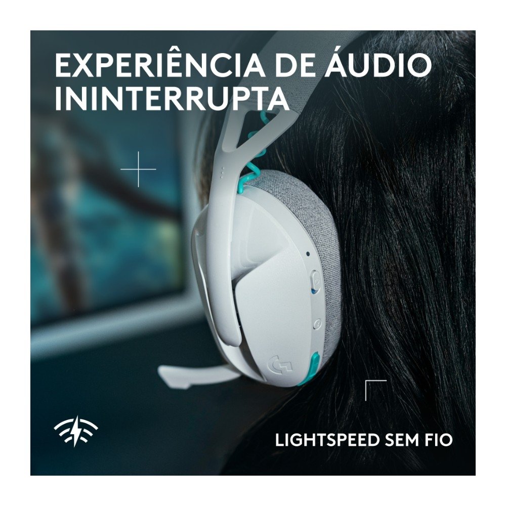 Headset Gamer Sem Fio ( Balão.info) G321 ( Balão.info), Bluetooth, Compatível com PC, PS4, PS5 e Nintendo Switch, Branco - 981-( Balão.info - foto 4