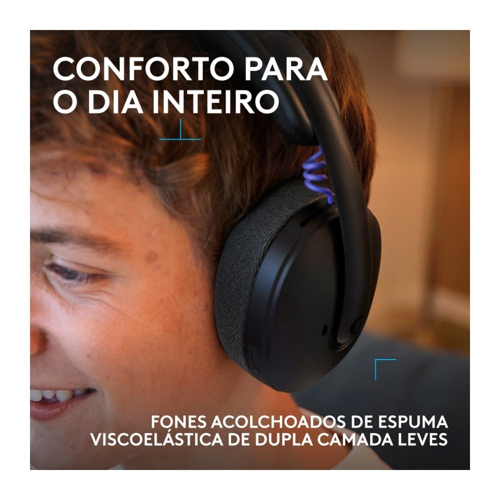 Headset Gamer Sem Fio ( Balão.info) G325 ( Balão.info), Bluetooth, Áudio 24 bits, Compatível com PC, PS4, PS5 e Nintendo Switch, Preto - 981-( Balão.info - foto 3
