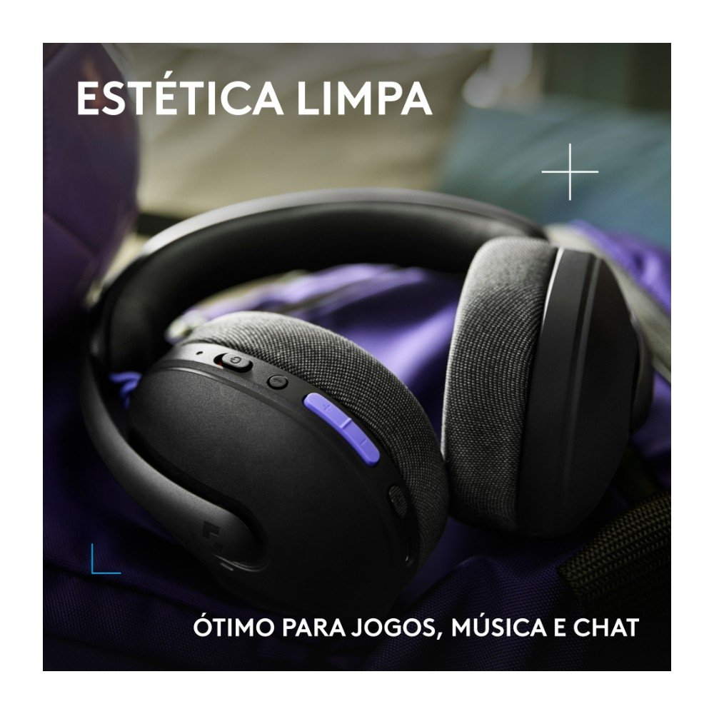 Headset Gamer Sem Fio ( Balão.info) G325 ( Balão.info), Bluetooth, Áudio 24 bits, Compatível com PC, PS4, PS5 e Nintendo Switch, Preto - 981-( Balão.info - foto 8
