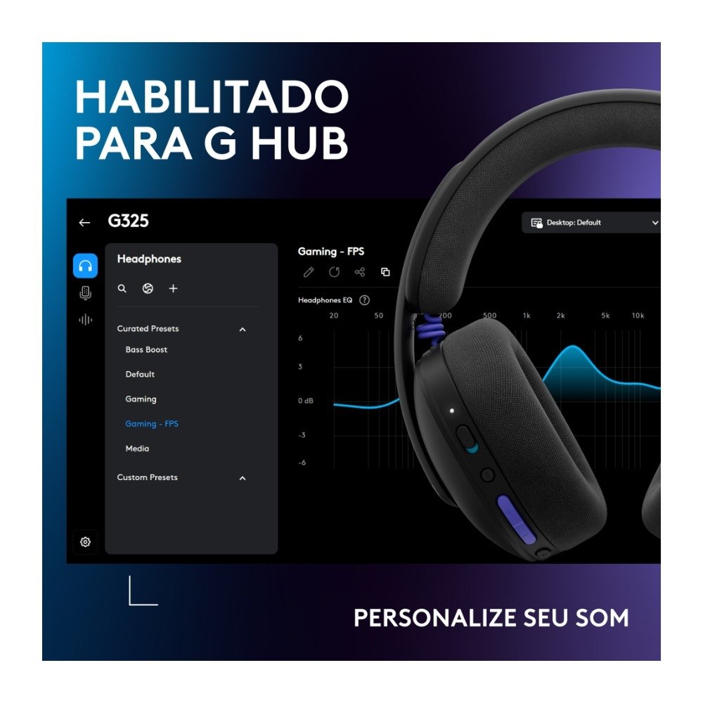 Headset Gamer Sem Fio ( Balão.info) G325 ( Balão.info), Bluetooth, Áudio 24 bits, Compatível com PC, PS4, PS5 e Nintendo Switch, Preto - 981-( Balão.info - foto 10