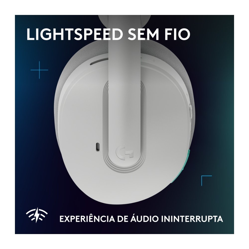 Headset Gamer Sem Fio ( Balão.info) G325 ( Balão.info), Bluetooth, Áudio 24 bits, Compatível com PC, PS4, PS5 e Nintendo Switch, Branco - 981-( Balão.info - foto 4