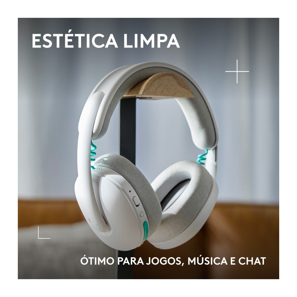 Headset Gamer Sem Fio ( Balão.info) G325 ( Balão.info), Bluetooth, Áudio 24 bits, Compatível com PC, PS4, PS5 e Nintendo Switch, Branco - 981-( Balão.info - foto 8