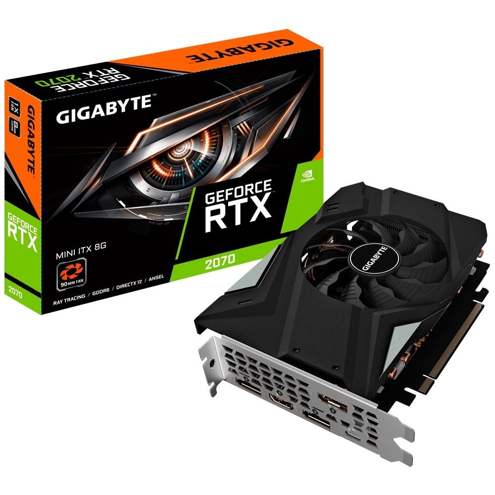 Placa de Vídeo Gigabyte NVIDIA GeForce RTX 2070 Mini| KaBuM!