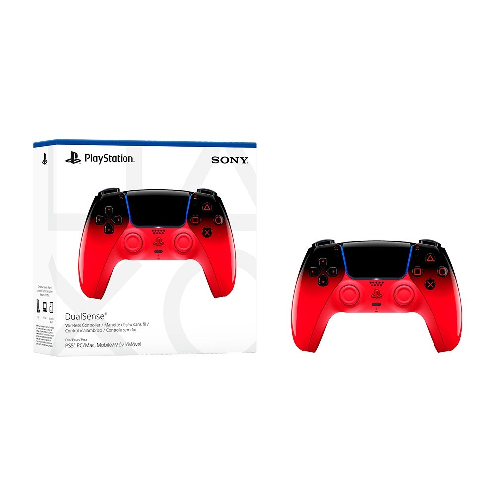 Imagem 6 de 6 do produto Controle Sem Fio Sony DualSense Hyperpop, PS5, Techno Red, Vermelho - 1000048518