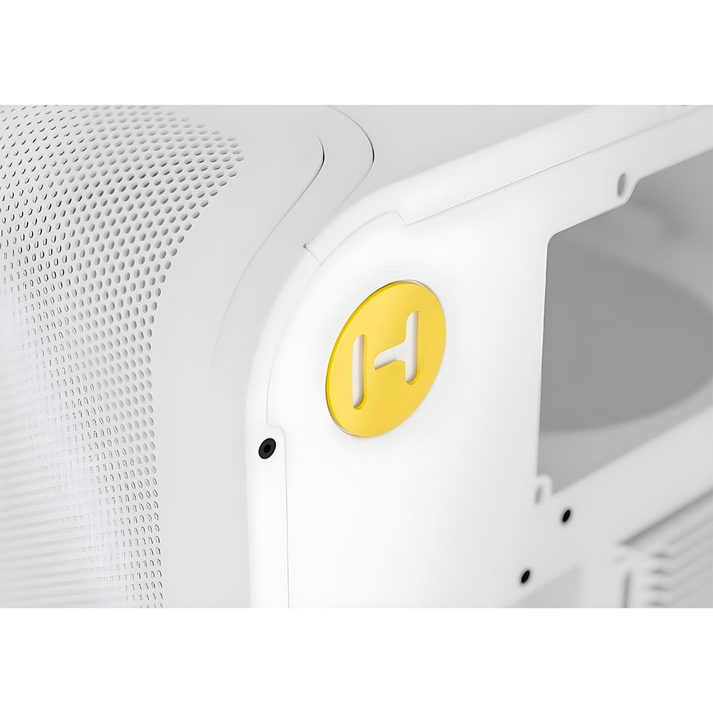 Imagem 3 de 10 do produto Gabinete Gamer HYTE X50 Air, Mid Tower, ATX, Mesh, Snow White - CS-HYTE-X50A-WW