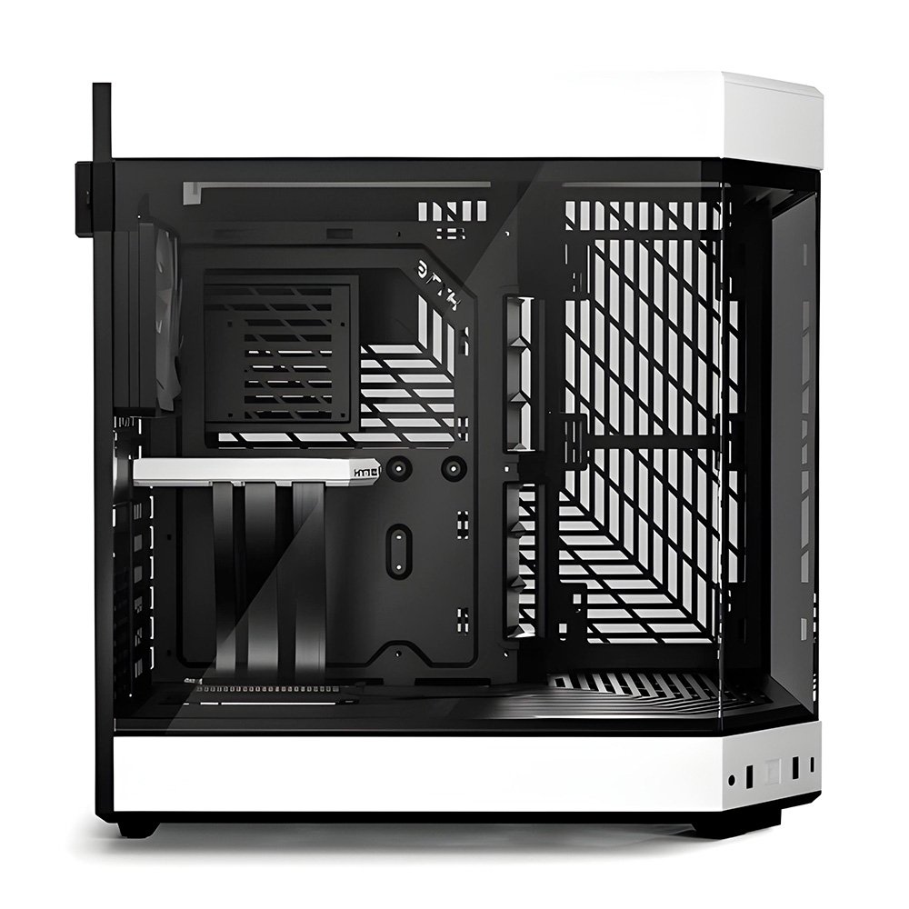 Gabinete Gamer HYTE Y60, Mid Tower, EATX, Vidro Temperado Panorâmico, 3 Fans, Preto/Branco - CS-HYTE-Y60-BW Gabinete Gamer HYTE Y60, Mid Tower, EATX, Vidro Temperado Panorâmico, 3 Fans, Preto/Branco - CS-HYTE-Y60-BW