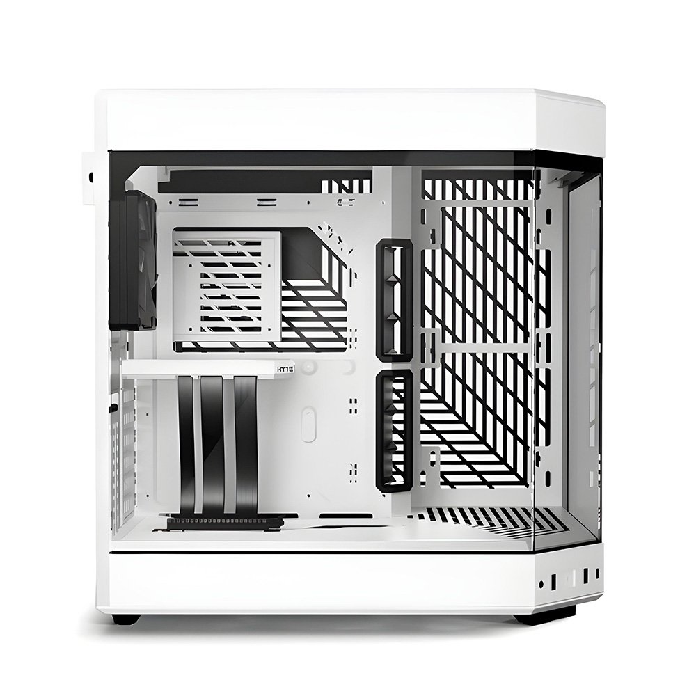 Imagem 2 de 6 do produto Gabinete Gamer HYTE Y60, Mid Tower, EATX, Vidro Temperado Panorâmico, 3 Fans, Branco - CS-HYTE-Y60-WW