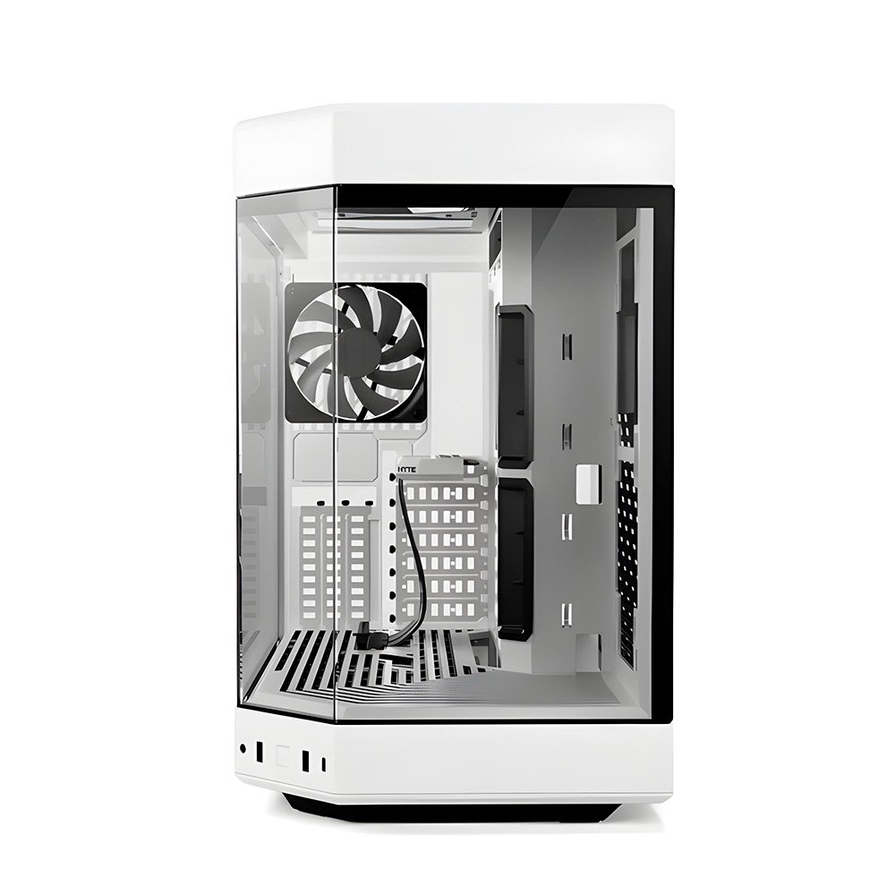 Imagem 3 de 6 do produto Gabinete Gamer HYTE Y60, Mid Tower, EATX, Vidro Temperado Panorâmico, 3 Fans, Branco - CS-HYTE-Y60-WW