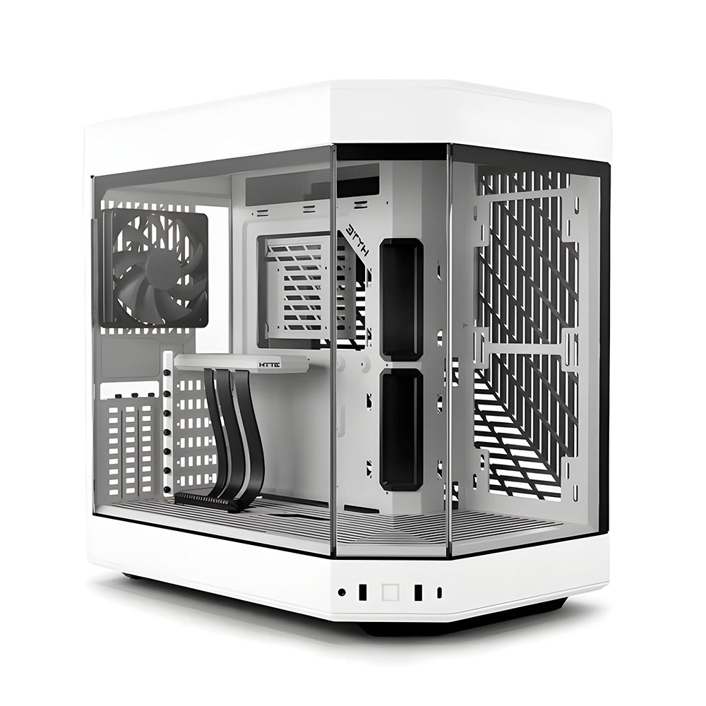 Gabinete HYTE Y60, Mid Tower, Vidro Temperado Panorâmico, 3 Fans, Branco - CS-HYTE-Y60-WW