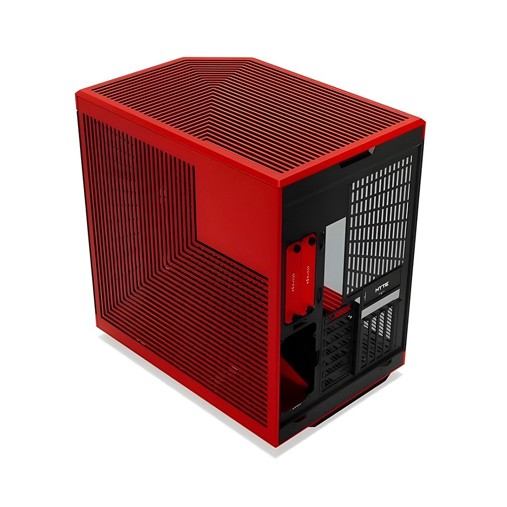 Gabinete Gamer HYTE Y70, Mid Tower, EATX, Vidro Temperado Panorâmico, Preto e Vermelho - CS-HYTE-Y70-BR Gabinete Gamer HYTE Y70, Mid Tower, EATX, Vidro Temperado Panorâmico, Preto e Vermelho - CS-HYTE-Y70-BR
