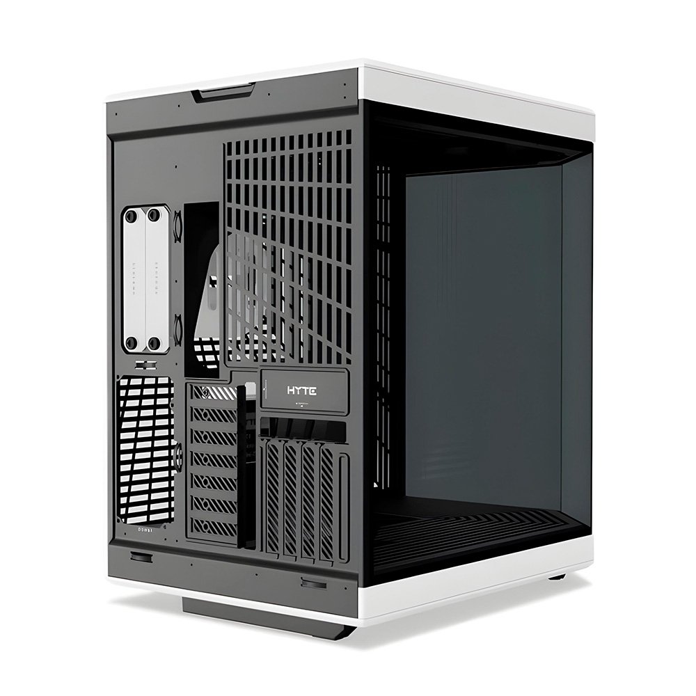 Imagem 4 de 6 do produto Gabinete Gamer HYTE Y70, Mid Tower, EATX, Vidro Temperado Panorâmico, Preto e Branco - CS-HYTE-Y70-BW