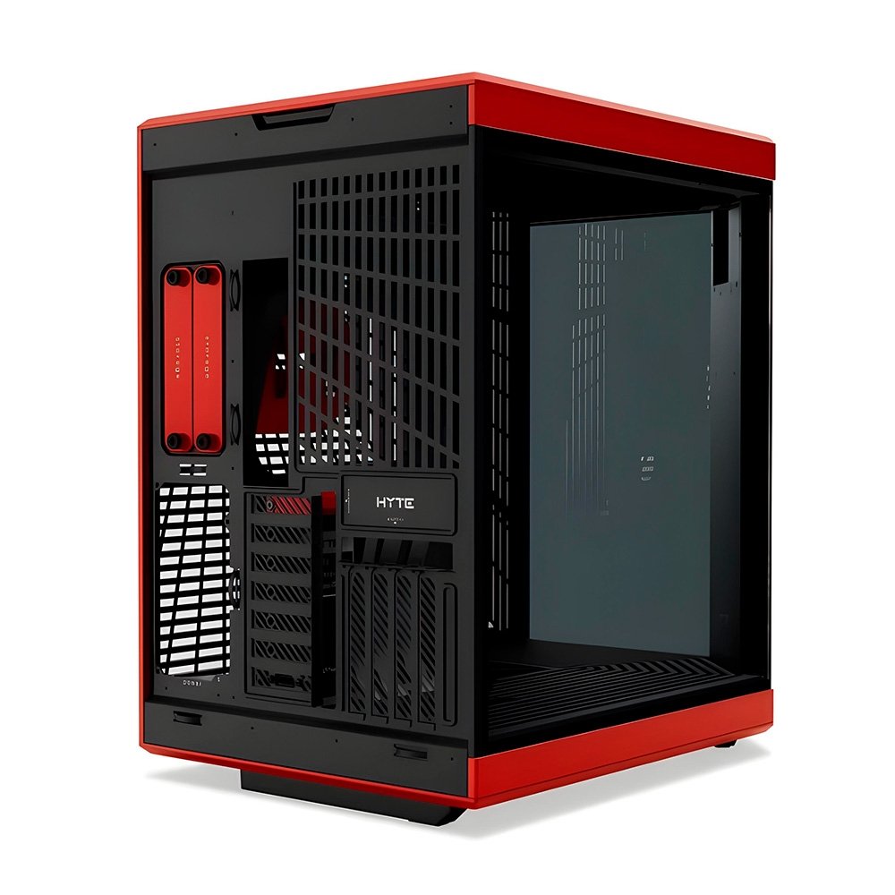 Imagem 4 de 6 do produto Gabinete Gamer HYTE Y70 Touch Infinite, Mid Tower, EATX, Tela LCD 14.5", Black Cherry - CS-HYTE-Y70TI-RB