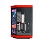 Gabinete Gamer HYTE Y70 Touch Infinite, Mid Tower, EATX, Tela LCD 14.9", Black Cherry - CS-HYTE-Y70TTI-RB