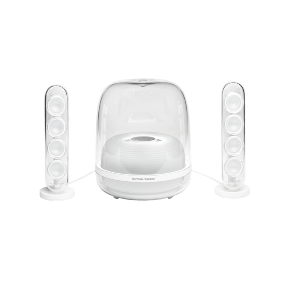 Caixa de Som Bluetooth Harman Kardon SoundSticks 4, Sistema de Som 2.1 Home, Branco - HKSOUNDSTK5WBR - view 2