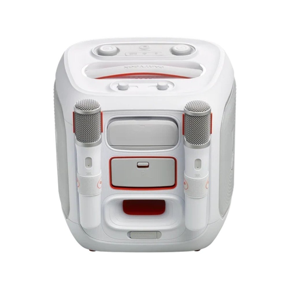 Caixa de Som JBL PartyBox Encore 2, Bluetooth, Inclui 2 Microfones, Branco - JBLPBENCOR22MICWBR - view 2