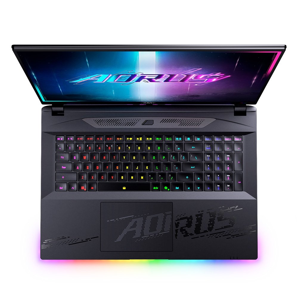 Imagem 2 de 9 do produto Notebook Gamer Gigabyte AORUS MASTER 18, 18" Mini LED QHD 240Hz, Ultra 9 275HX, 64GB, 2TB SSD, NVIDIA RTX 5090, W11 Home - BZHC6USD45SH