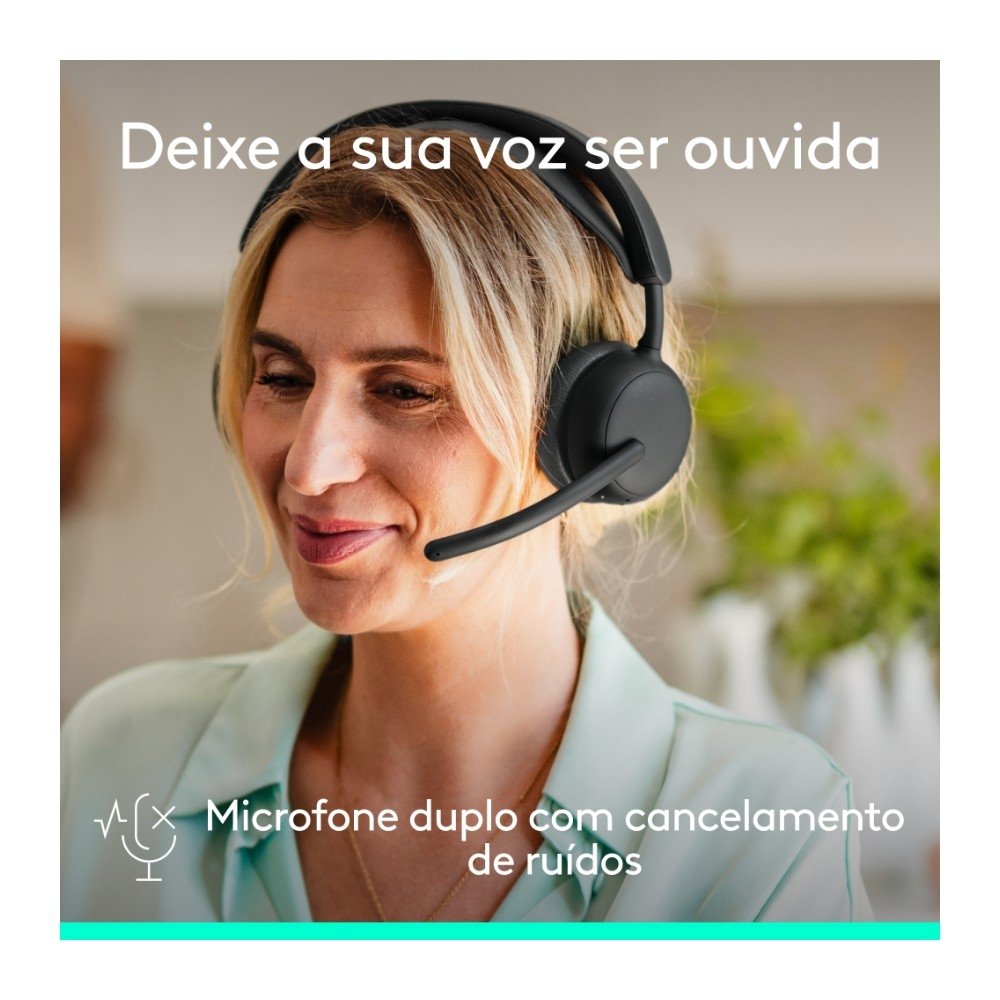 Headset Sem Fio ( Balão.info) Zone Wireless 2 ES com Microfone Flip-to-mute, Cancelamento de ruído, Conexão Bluetooth, Grafite - 981-( Balão.info - foto 4