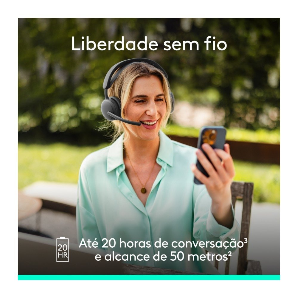 Headset Sem Fio ( Balão.info) Zone Wireless 2 ES com Microfone Flip-to-mute, Cancelamento de ruído, Conexão Bluetooth, Grafite - 981-( Balão.info - foto 5