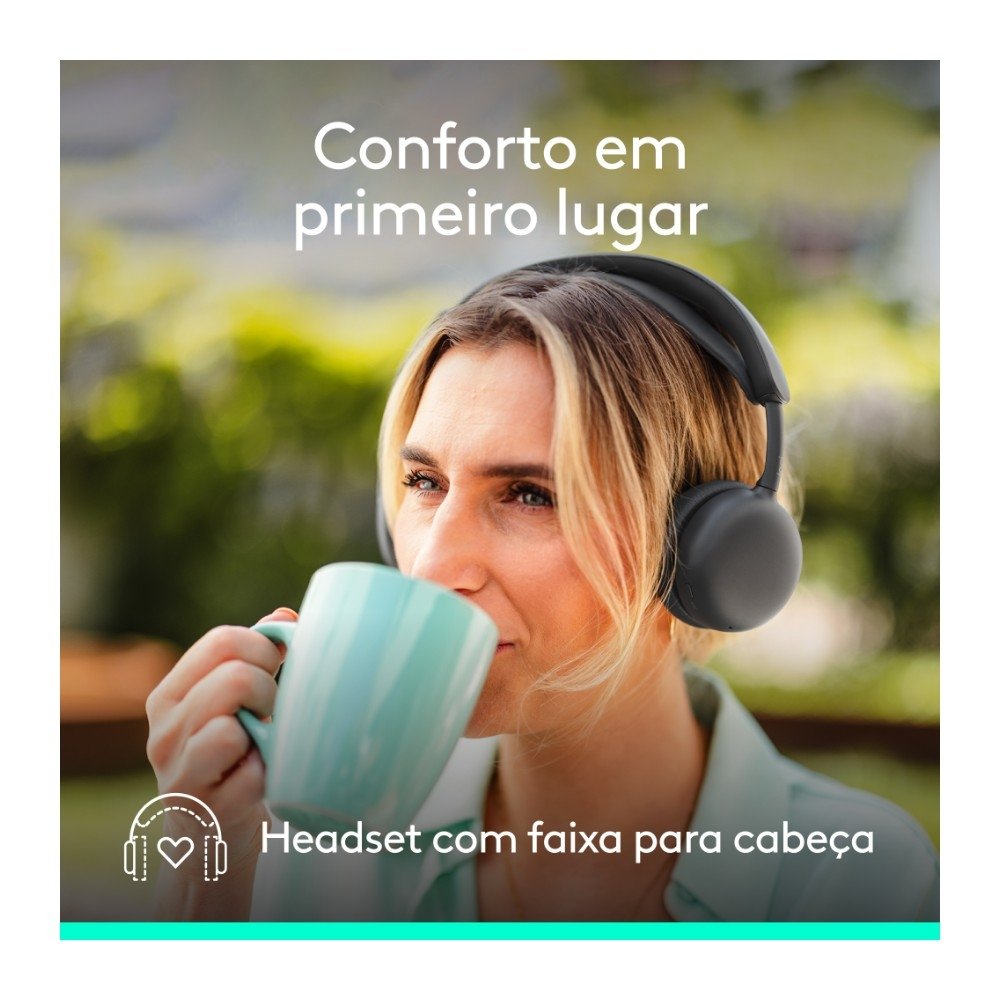 Headset Sem Fio ( Balão.info) Zone Wireless 2 ES com Microfone Flip-to-mute, Cancelamento de ruído, Conexão Bluetooth, Grafite - 981-( Balão.info - foto 7