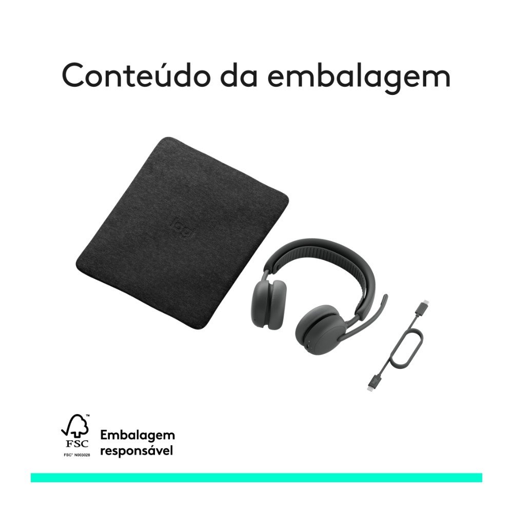 Headset Sem Fio ( Balão.info) Zone Wireless 2 ES com Microfone Flip-to-mute, Cancelamento de ruído, Conexão Bluetooth, Grafite - 981-( Balão.info - foto 11