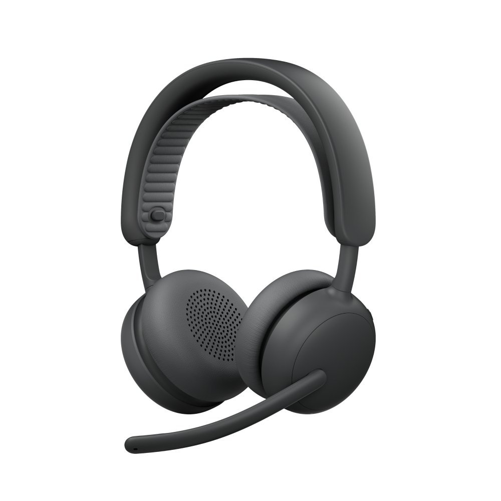 Headset Sem Fio Logitech Zone Wireless 2 ES com Microfone Flip-to-mute, Cancelamento de ruído, Conexão Bluetooth, Grafite - 981-001504