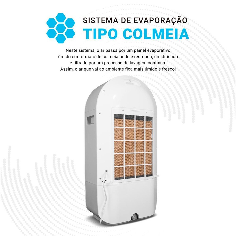 Climatizador de Ar Philco PCL22A, 22L, 4 em 1, 100W, Branco, 127V - 56251026 - view 20