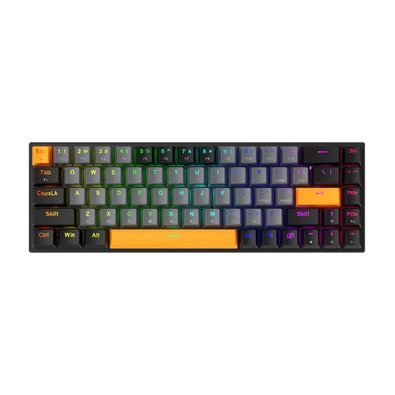 Teclado Gamer Mecânico Machenike K500-B68, RGB, Hot-Swap, Switch Red, ABNT2, Cinza - JJ02GD00K