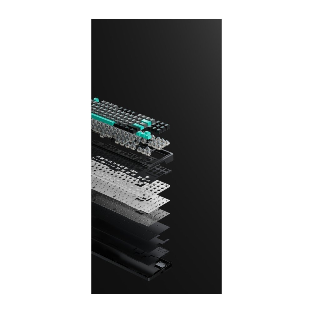 Teclado Gamer Mecânico Machenike KG87, RGB, Gasket Mount, Switch Silver, Preto e Verde - JJ02GC00J - view 8