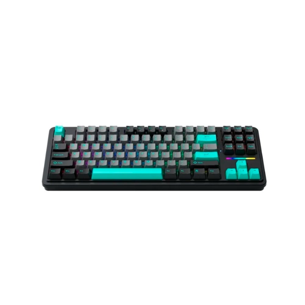 Teclado Gamer Mecânico Machenike KG87, RGB, Gasket Mount, Switch Silver, Preto e Verde - JJ02GC00J - view 2