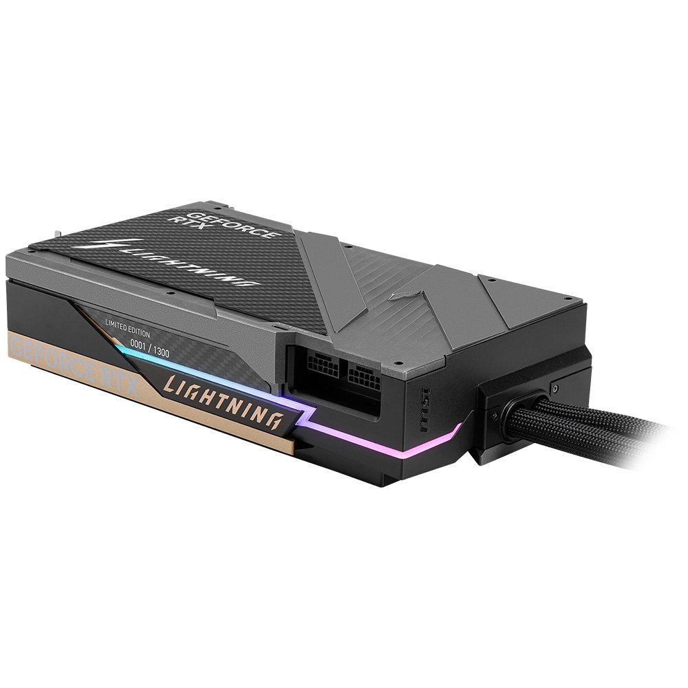 Placa de Vídeo MSI RTX 5090 Lightning Z NVIDIA GeForce, 32GB GDDR7, 512-bit - G5090-32LZ Placa de Vídeo MSI RTX 5090 Lightning Z NVIDIA GeForce, 32GB GDDR7, 512-bit - G5090-32LZ