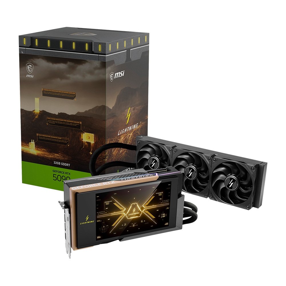 Placa de Vídeo MSI RTX 5090 Lightning Z NVIDIA GeForce, 32GB GDDR7, 512-bit - G5090-32LZ