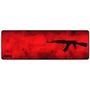 Mousepad Gamer Rise Mode Speed, AK47, Estendido (900x300mm), Vermelho - RG-MP-06-AKR