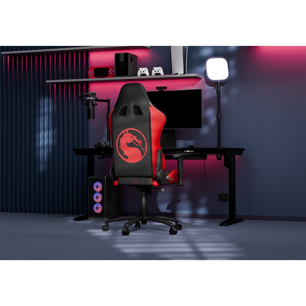 Cadeira Gamer ThunderX3 TGC12 Warner, Edição Mortal Kombat V2, Preto e Vermelho - 87000 - view 10