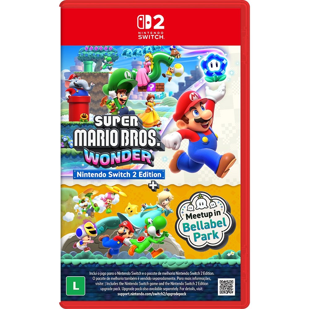 Jogo Super Mario Bros. Wonder Nintendo Switch 2 Edition + Meetup In Bellabel Park, Nintendo Switch 2 - NT000072NSW Jogo Super Mario Bros. Wonder Nintendo Switch 2 Edition + Meetup In Bellabel Park, Nintendo Switch 2 - NT000072NSW