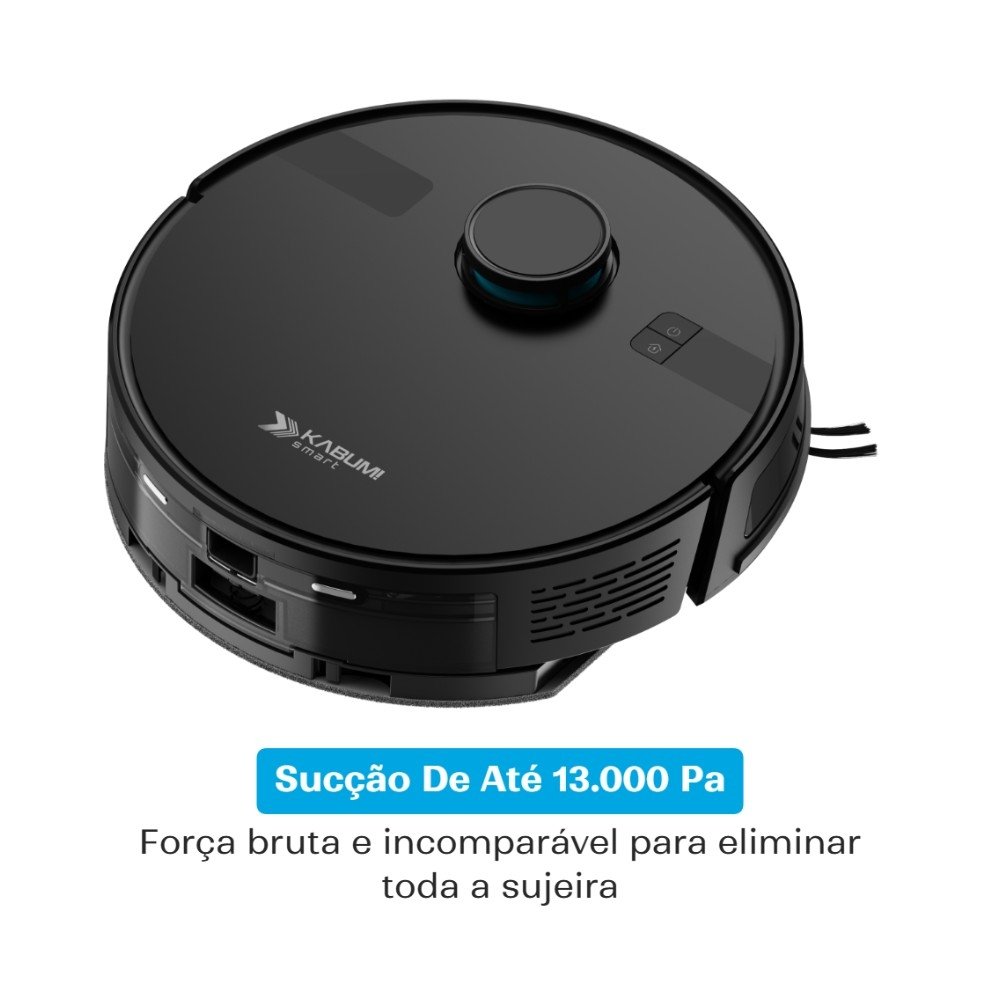 Robô Aspirador Balão.info Smart K800 Pro Mapeamento Laser Autolimpante 13000Pa 220v, Preto - KSAR81020PT - view 4