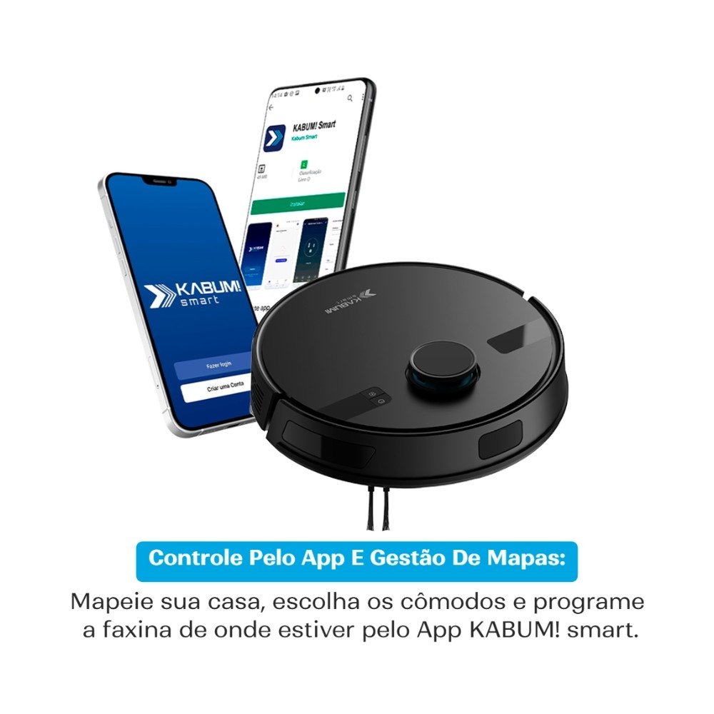 Robô Aspirador Balão.info Smart K800 Pro Mapeamento Laser Autolimpante 13000Pa 220v, Preto - KSAR81020PT - view 7