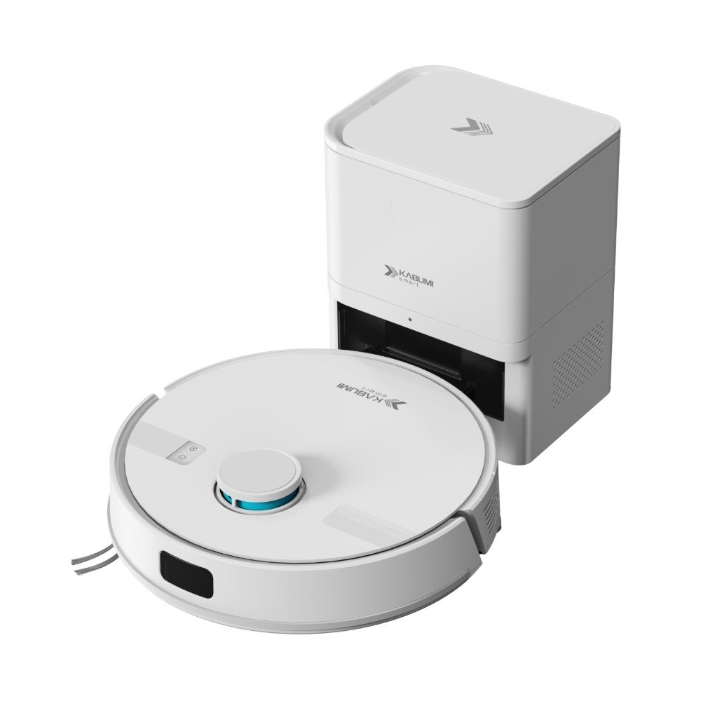 Robô Aspirador e Passa Pano Balão.info K800 Pro, Mapeia a Laser, Autolimpante, Recarga automática, 13000Pa, APP, 220v, Branco - KSAR81020BR