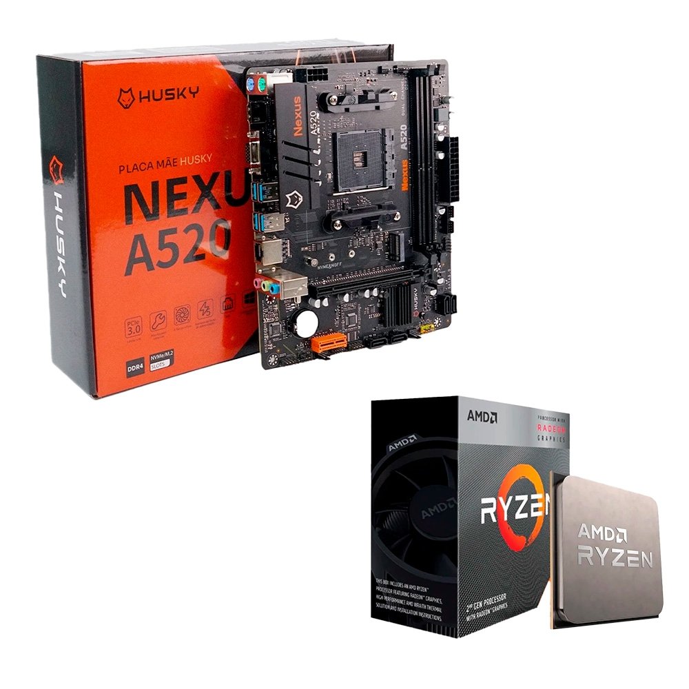Ryzen3 3200G DDR4 16GB 550w オープンフレームキット Kit Upgrade AMD Ryzen 3 3200G / Placa Mãe MSI A520M-A PRO/Memoria