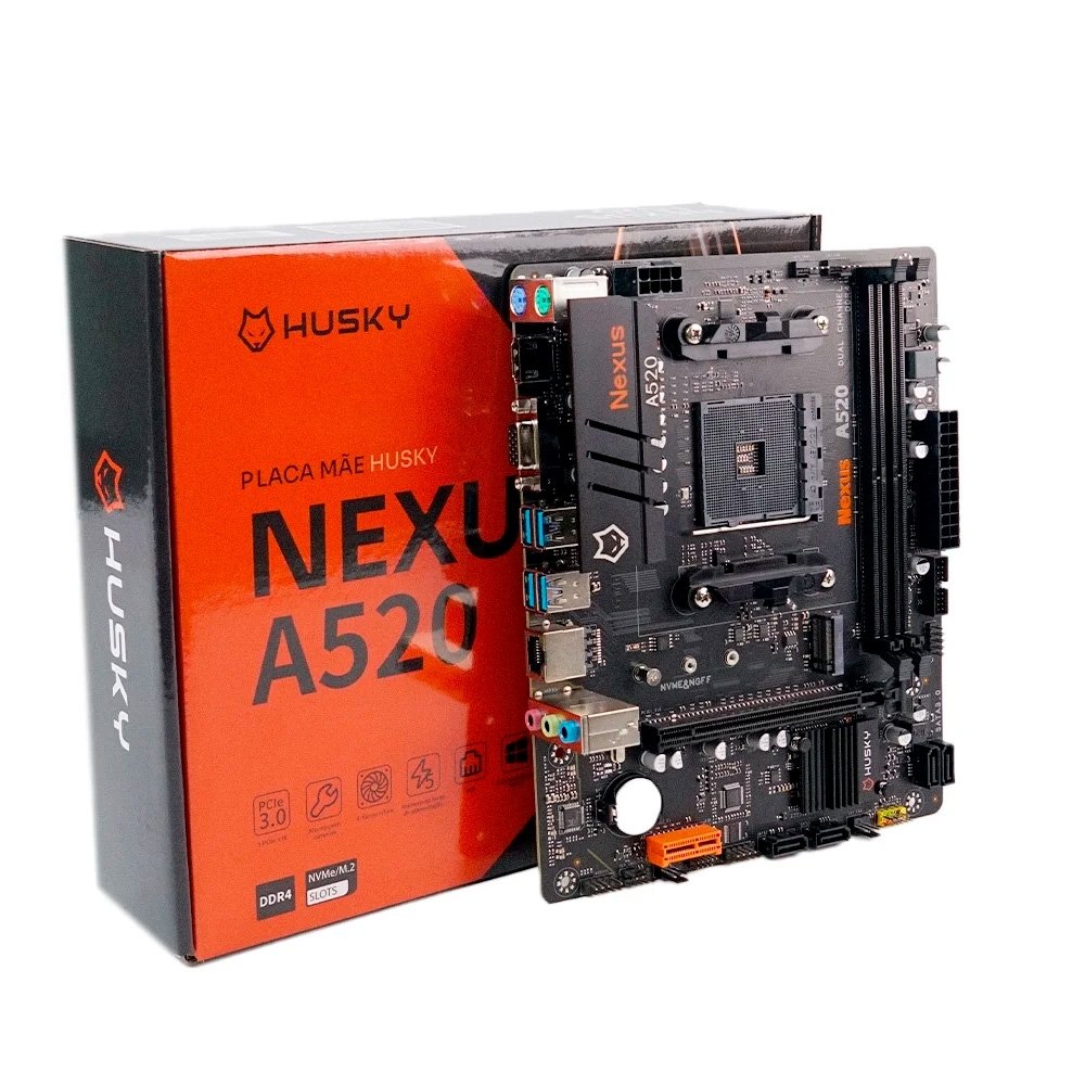 Kit Upgrade Ryzen 3 3200G e Placa-Mãe A520 Husky