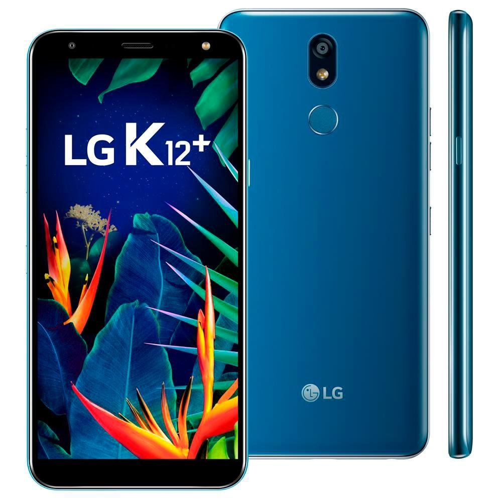 Smartphone LG K12+ 32GB, 16MP, Tela 5.7´, Azul - LMX420BMW Smartphone LG K12+ 32GB, 16MP, Tela 5.7´, Azul - LMX420BMW