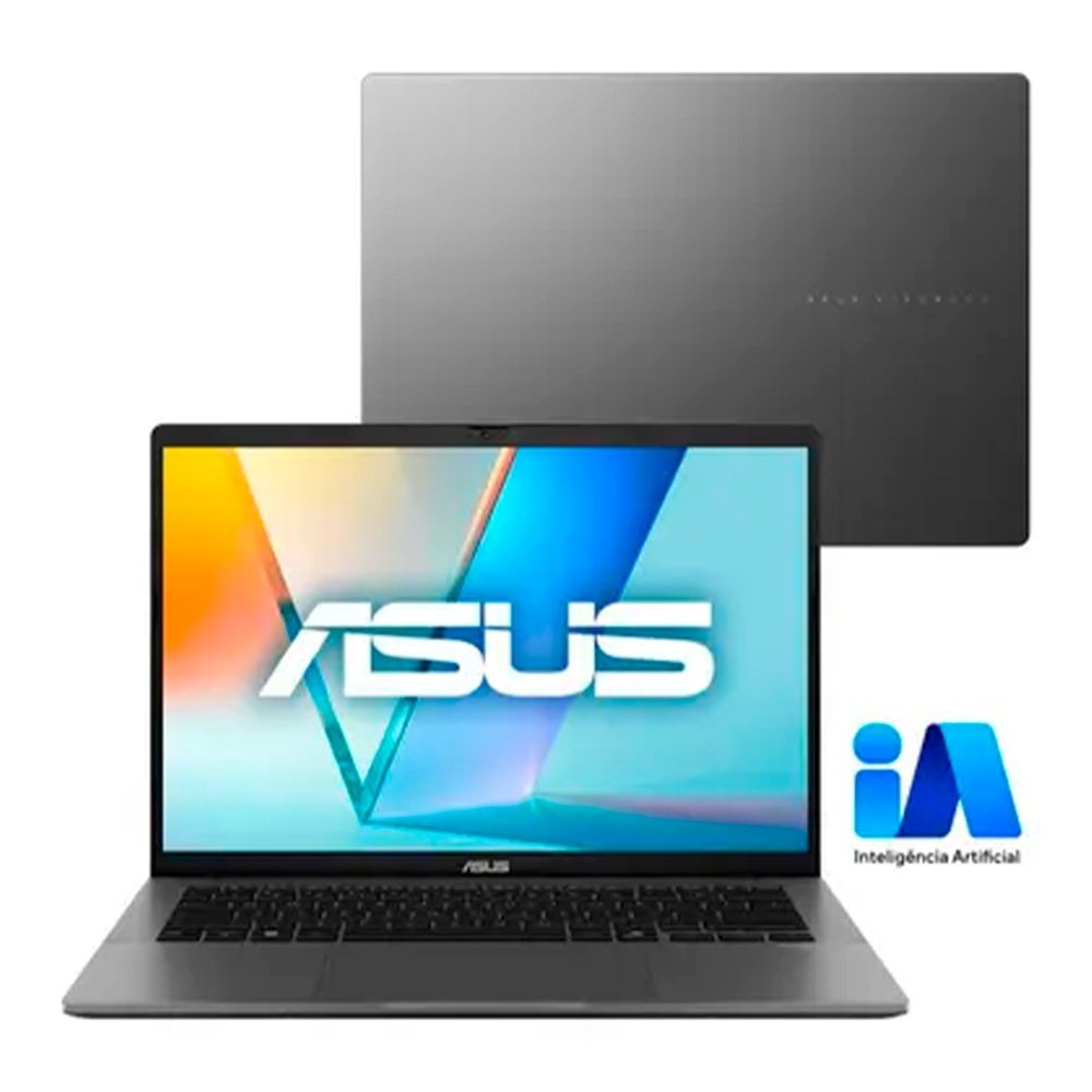 Notebook ASUS Vivobook Intel Core Ultra 5 225H 16GB, 512GB, KeepOS, 14.0 LCD LED, Matte Gray - S14S3407CA-LY171 - view 5