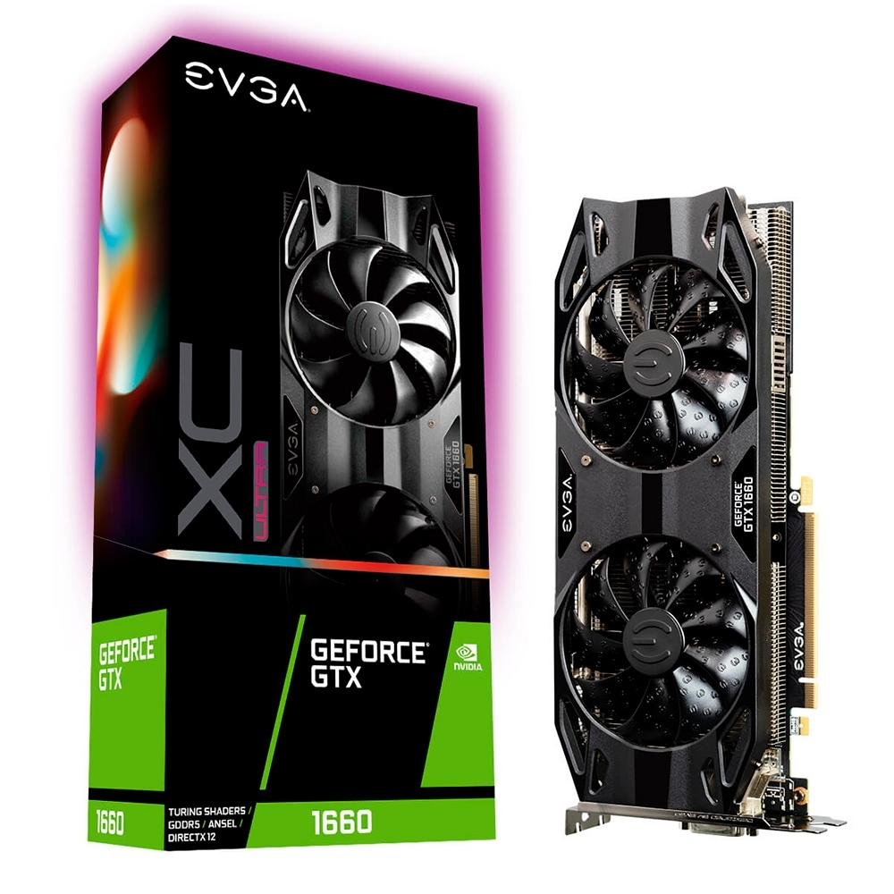 Placa de Vídeo EVGA NVIDIA GeForce GTX 1660 XC | KaBuM!