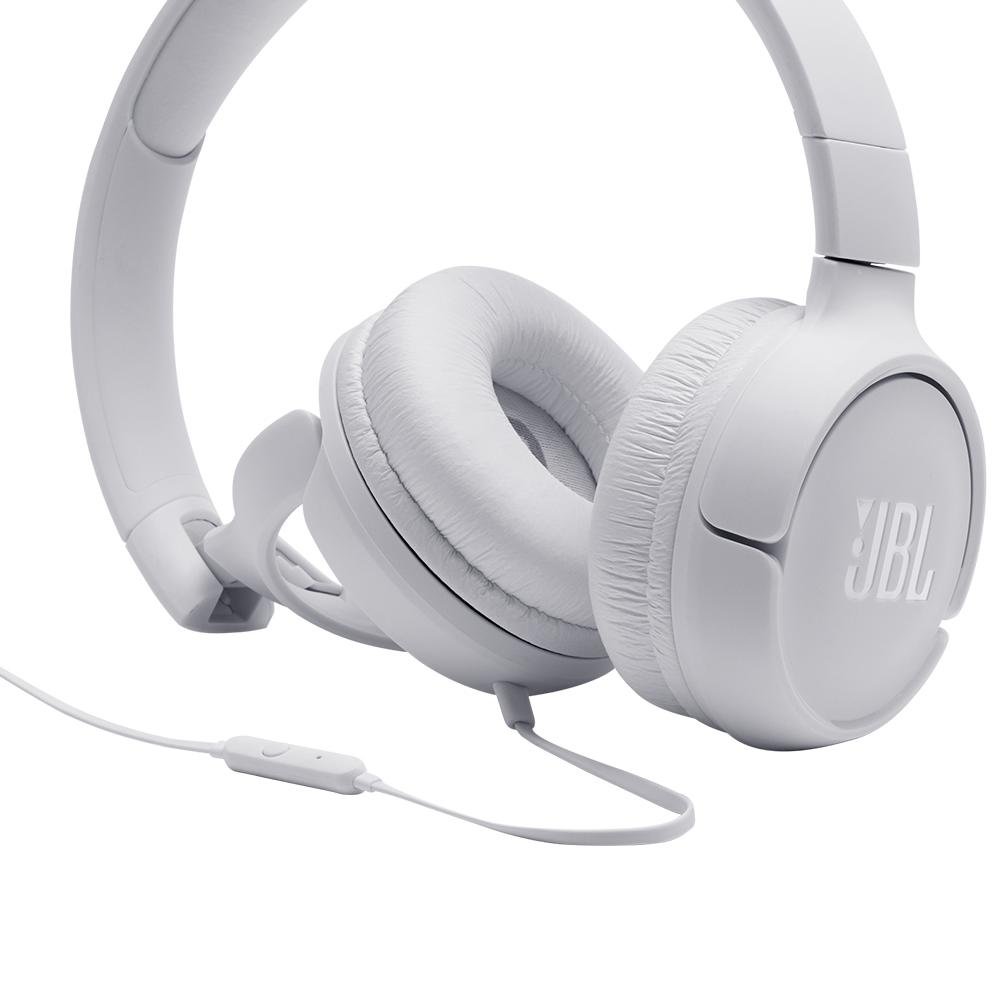 Fone de Ouvido JBL Tune, 3.5mm, Branco - JBLT500WHT