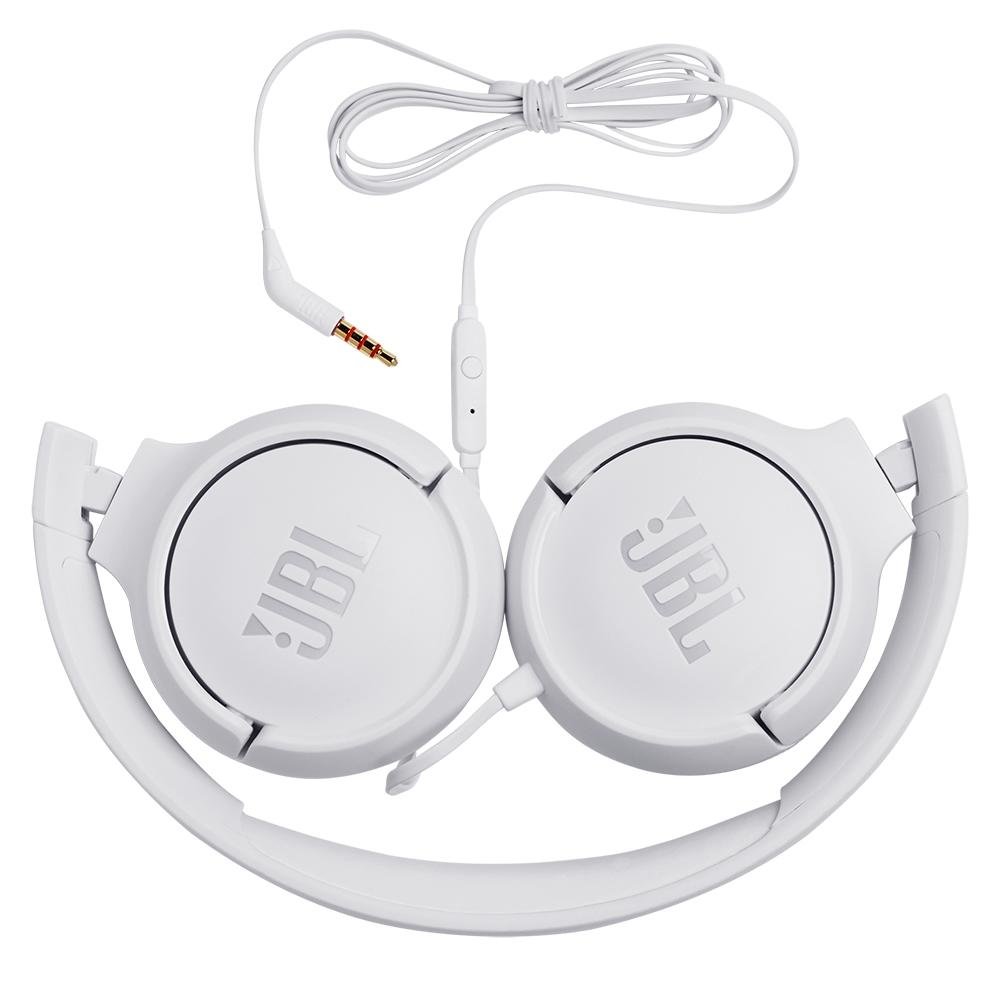 Fone de Ouvido JBL Tune, 3.5mm, Branco - JBLT500WHT