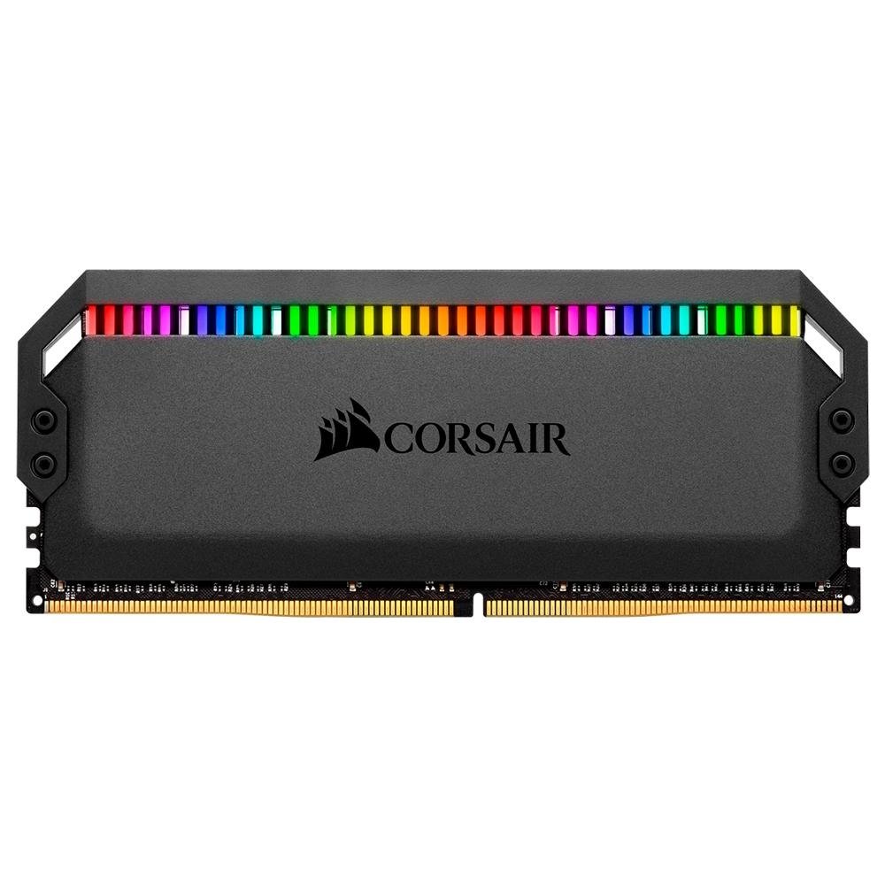 Memória RAM Corsair Dominator, RGB, 16GB (2x8GB), 3200MHz, DDR4, CL16, Preto - CMT16GX4M2C3200C16 Memória RAM Corsair Dominator, RGB, 16GB (2x8GB), 3200MHz, DDR4, CL16, Preto - CMT16GX4M2C3200C16