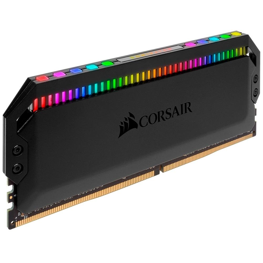 Memória RAM Corsair Dominator, RGB, 16GB (2x8GB), 3200MHz, DDR4, CL16, Preto - CMT16GX4M2C3200C16 Memória RAM Corsair Dominator, RGB, 16GB (2x8GB), 3200MHz, DDR4, CL16, Preto - CMT16GX4M2C3200C16