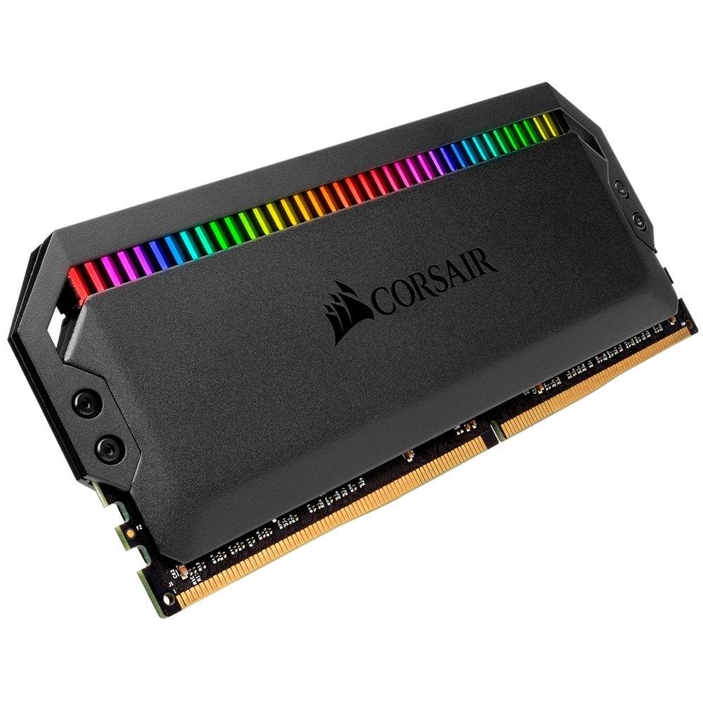 Memória RAM Corsair Dominator, RGB, 16GB (2x8GB), 3200MHz, DDR4, CL16, Preto - CMT16GX4M2C3200C16 Memória RAM Corsair Dominator, RGB, 16GB (2x8GB), 3200MHz, DDR4, CL16, Preto - CMT16GX4M2C3200C16