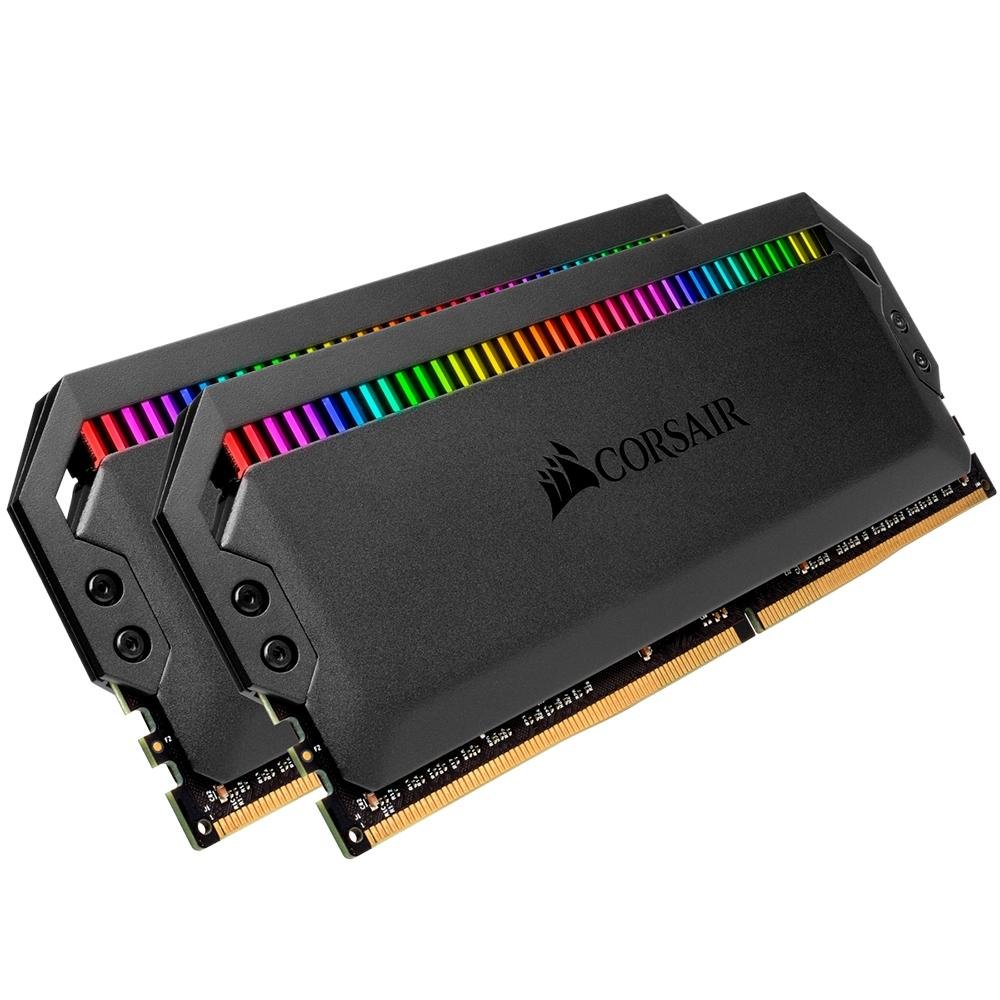 Memória RAM Corsair Dominator, RGB, 16GB (2x8GB), 3200MHz, DDR4, CL16, Preto - CMT16GX4M2C3200C16 Memória RAM Corsair Dominator, RGB, 16GB (2x8GB), 3200MHz, DDR4, CL16, Preto - CMT16GX4M2C3200C16