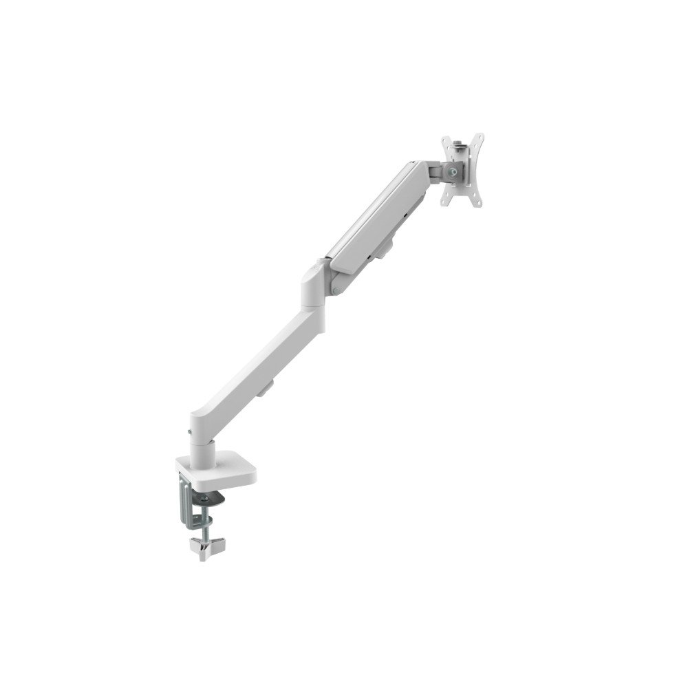 Suporte de Mesa Articulado para Monitor de 17" a 32" Ergofirst, Ajuste com Pistão a Gás, Branco - G16-C012-W Suporte de Mesa Articulado para Monitor de 17" a 32" Ergofirst, Ajuste com Pistão a Gás, Branco - G16-C012-W