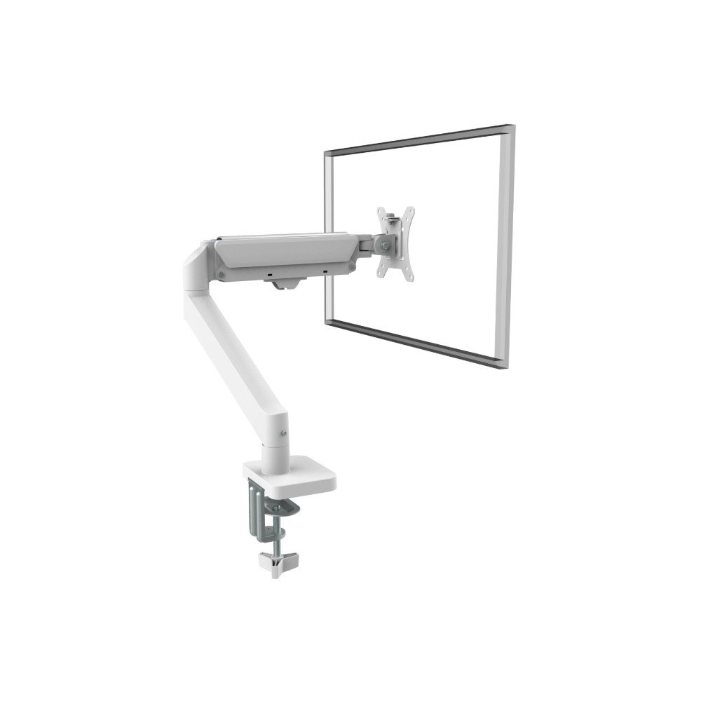 Suporte de Mesa Articulado para Monitor de 17" a 32" Ergofirst, Ajuste com Pistão a Gás, Branco - G16-C012-W Suporte de Mesa Articulado para Monitor de 17" a 32" Ergofirst, Ajuste com Pistão a Gás, Branco - G16-C012-W